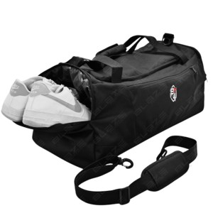 Bolsa de lona deportiva impermeable de gran capacidad con cremallera, para gimnasio, viajes, almacenamiento, con compartimento para zapatos, muy vendida. - Product Image 4