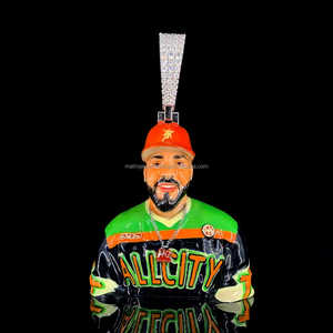 Colgante de esmalte 3D Matrix Jewel P77 Hip Hop con diseño personalizado, hecho a mano, con incrustaciones de moissanita en plata de ley 925, multi-revestido, para fiesta - Product Image 5