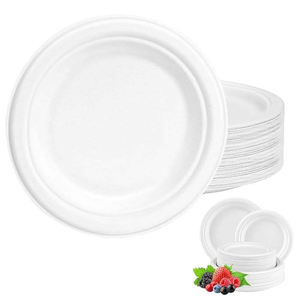Platos Biodegradables de Bagazo al por Mayor |   Platos Desechables Ecológicos de Pulpa de Caña de Azúcar para Fiestas, Catering y Uso Diario, Suministro al por Mayor - Product Image 3