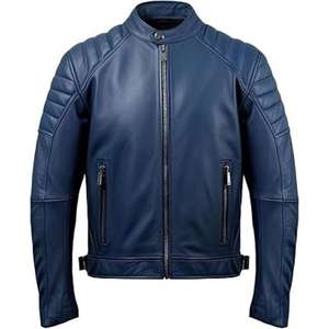 Veste de sport en cuir de buffle véritable pour homme et femme, veste tendance, écologique, résistante à l'eau, pour motards - Product Image 2