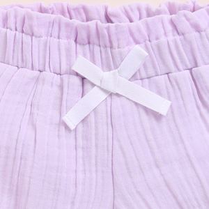 Lilac Premium Quality Organic <b>Muslin</b> Frill Top Set <b>Baby</b> Clothing Sets - Product Image 6