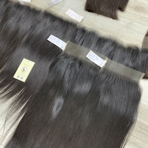 Raw vietnamita 13x6 HD para cierre Frontal de encaje cutícula alineada cabello humano liso para cierre Frontal suizo HD cabello humano - Product Image 4
