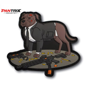 Patch en caoutchouc PVC personnalisé de haute qualité pour la marque de vêtements, logo durable, imperméable, souple et flexible pour les vêtements et les uniformes - Product Image 2