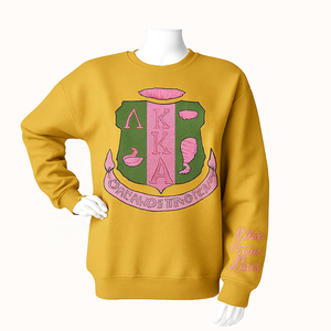 Venta al por mayor de los hombres personalizados de talla grande de la Universidad Sudadera de cuello redondo de fraternidad impresa Chenille bordado tejido de punto método - Product Image 2