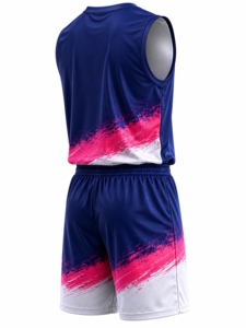 Conjuntos de Camisetas y Pantalones Cortos de Baloncesto Sublimados Personalizados, Tallas Grandes, Ecológicos, Ligeros, Uniformes para Hombre, 100% Poliéster - Product Image 2