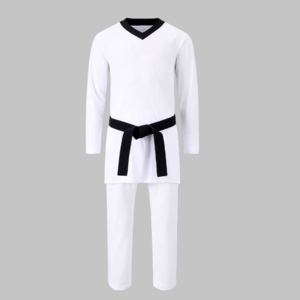Uniforme de Taekwondo para Adultos y Niños, Dobok de Artes Marciales, Traje de Entrenamiento Ligero con Cinturón Incluido - Product Image 3