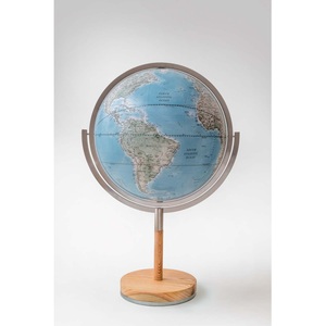 Globe terrestre en fil de fer nordique, décoration de table antique, centre de table créatif pour bureau, artisanat en métal, vente en gros - Product Image 6