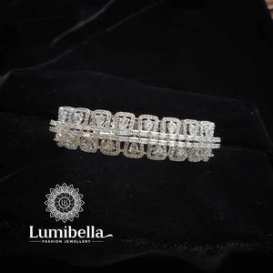 White Stone Embellished Fashion Bracelet - Product Image 3