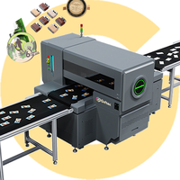 Giftec Imprimante UV industrielle à grande vitesse avec caméra AI pour l'impression de biscuits alimentaires Imprimante de convoyeur UV numérique entièrement automatique