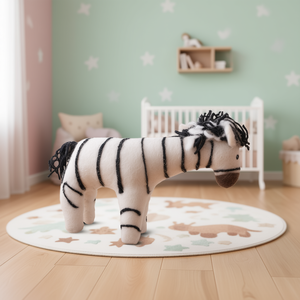 Cute <b>Felt</b> Zebra Doll Baby & Kids Decorative Item - Product Image 3