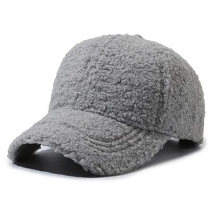 Big Head Solid Colour Baseball Cap Women And Men Autumn Winter Hats Keep Warm Cap Plush Baseball Caps Outdoor - Product Image 5