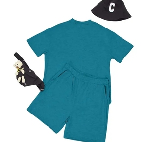 Conjunto Deportivo Ligero de Verano para Hombre, Transpirable, de Dos Piezas, Camiseta y Pantalones Cortos, Ropa Casual Urbana, Fabricante OEM ODM - Product Image 4