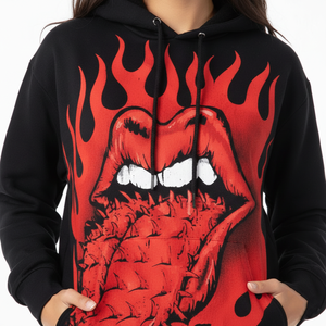 Sweat-shirt à capuche surdimensionné pour homme Eyre Sport Wear, style rétro, streetwear, coton lourd, écologique, effet usé - Product Image 5