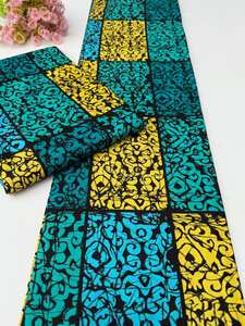 Tissu en coton 100 % imprimé wax sud-africain en gros, motif audacieux pour vêtements, artisanat et accessoires - Product Image 2