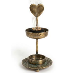 Vintage Style Brass Incense Stand for Spiritual Meditation - Product Image 5