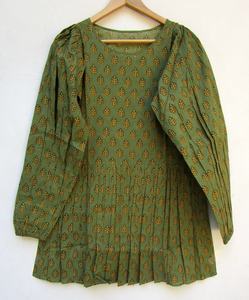 Nueva llegada verde verano Tress impreso mujeres Mini Maxi Vestido de manga larga Mini Maxi escote redondo Mini Maxi vestido para las mujeres - Product Image 4