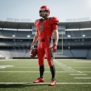 Derniers modèles OEM ODM personnalisés, uniformes de football américain avec nom et numéro d'équipe, sublimation, polyester, spandex, vêtements de sport - Product Image 3