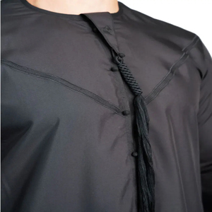 New 2026 Custom Modern Kuwait Style Arabic Saudi Men's Thobes Jubbah Plus Size Breathable High Quality <b>Islamic</b> <b>Clothing</b> 2026 - Product Image 6