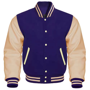 Chaqueta Varsity Económica para Hombre con Bordado Chenille, Mangas de Cuero, Chaqueta de Invierno Personalizada, Chaqueta Varsity de Béisbol con Letras - Product Image 3