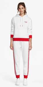 Ensemble de survêtement unisexe pour femme, hiver, uni, écologique, 2-en-1, sweat à capuche et pantalon de jogging, poches latérales, taille élastique, bleu marine - Product Image 6