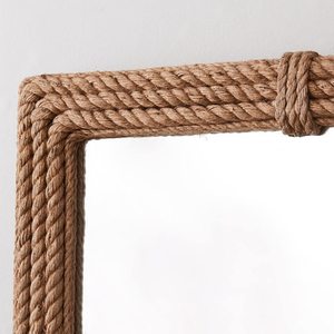 Nautical Rope Frame <b>Wall</b> <b>Mirror</b> Rustic Coastal Decorative <b>Mirror</b> Handmade Beach Style Home Decor <b>Mirror</b> - Product Image 6