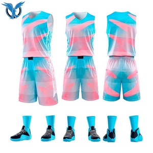 Conjunto de uniforme de baloncesto para hombre y mujer, uniforme colorido de buena calidad, a la moda - Product Image 3