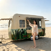 Chariot de nourriture mobile personnalisable avec congélateur et équipement commercial pour bananes enrobées de chocolat