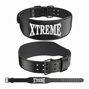 Cinturón de Levantamiento de Pesas de Cuero con Logotipo Personalizado, Hebilla de Doble Punta, Cinturón de Powerlifting para Entrenamiento de Sentadillas y Competencia, Resistente - Product Image 1