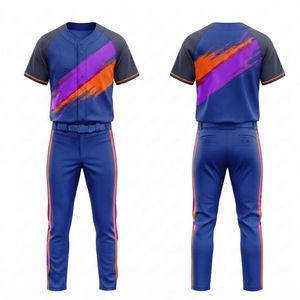 ชุดเบสบอลแบบซับลิเมชั่นสั่งทำพิเศษ เสื้อแจ็คเก็ต กางเกง และชุดฝึกซ้อม เสื้อเบสบอล กางเกงซอฟต์บอล - Product Image 1