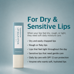 Bálsamo Labial Superbarrier MOMOSOW en Barra de 3.2g, Hidratante con SPF 12 para Labios Secos y Agrietados - Product Image 4