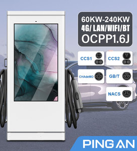 ขายส่งจอแสดงผลโฆษณาขนาด 55 นิ้ว สำหรับใช้งานเชิงพาณิชย์ เครื่องชาร์จรถยนต์ไฟฟ้า EV ขนาด 60 กิโลวัตต์ 240 กิโลวัตต์  สถานีชาร์จเร็ว DC สำหรับรถยนต์ไฟฟ้า - Product Image 4