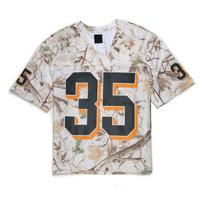 Camiseta de Fútbol de Malla con Logotipo Personalizado, Estilo Casual, Corte Cuadrado, Tallas Grandes, Secado Rápido, Transpirable, Ecológica, para Hombre, Corte Regular - Product Image 1