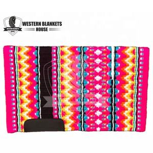 Custom 100% American Merino Wool Horse Saddle Pads Heavy Show Equipment Manta ecuestre al por mayor - Product Image 1