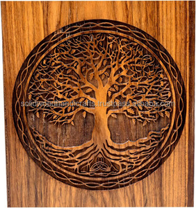 Urna de madera hecha a mano para cenizas de adultos, urnas funerarias para entierro con alta calidad. - Product Image 2