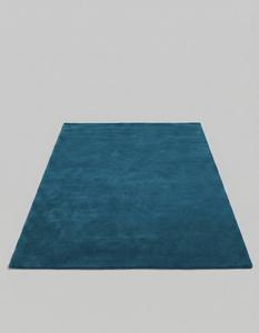Alfombra Abstracta de Lana Tufted Hecha a Mano, Ecológica, Gruesa, Moderna, Color Azul Turquesa, Suave, para Sala de Estar, Contemporánea, Minimalista - Product Image 4