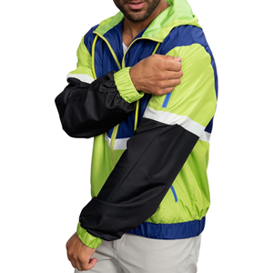 Chaqueta Cortavientos Urbana para Hombre, Estilo Urbano, con Capucha, Ligera, a Prueba de Viento, para Correr - Product Image 5