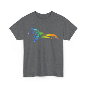 เสื้อยืดผ้าฝ้ายแขนสั้นสำหรับผู้ชายสำหรับขี่ม้า - Product Image 4