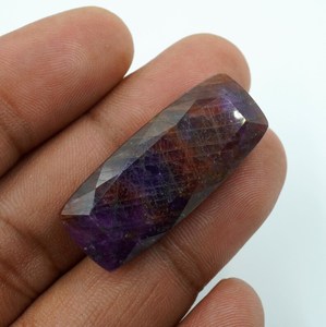 พลอยทับทิมสีชมพูทรงเหลี่ยม 78.40 กะรัต ทรงคุชชั่นธรรมชาติ 34x15x12 มม. HAYAAT GEMS สำหรับทำเครื่องประดับ - Product Image 2