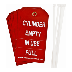 Étiquettes de statut pour bouteilles de gaz Brady Flexible Cylinder pour la sécurité et le suivi des stocks - Product Image 3