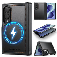 Étui en cuir PU magnétique antichoc avec protection de charnière pour téléphone pliable Samsung Z Fold 8 Ultra – Vente en gros