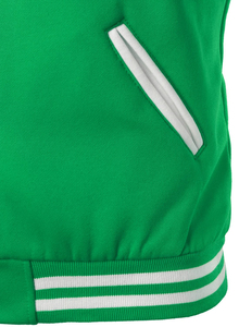High Quality Eco-Friendly Windproof Winter High Street Wool/Polyester Men's Casual Reversible <b>Heated</b> Canvas Varsity Jacket - Product Image 5