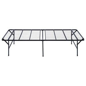 Letto matrimoniale in metallo nero con piattaforma - Product Image 5