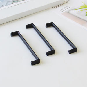 Poignée minimaliste en alliage de zinc noir mat pour armoires de cuisine, tables de nuit et tiroirs de salle de bain – Produit populaire - Product Image 2