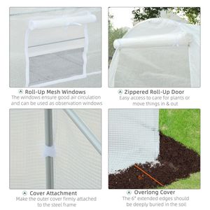 Serre a tunnel moderna per uso agricolo con telaio in acciaio zincato - Product Image 6