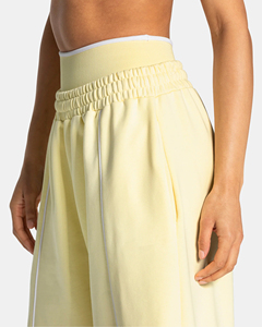 Conjunto Deportivo para Mujer, Sudadera con Capucha y Pantalones Oversize, Lavado Ácido Amarillo, Diseño Estampado Ecológico, Cintura Elástica, Transpirable - Product Image 4