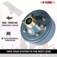 Haut-parleur de compression 5 cœurs, tweeter à cornet 2 pouces, 600W, diaphragme en titane, 16 ohms, 18 TPI, utilisation toutes saisons