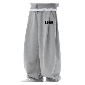 Pantalones personalizados Y2K para hombre, Pantalones rectos curvos a rayas, pantalones de chándal de pierna ancha holgados de gran tamaño, conjuntos de gran tamaño acampanados - Product Image 1