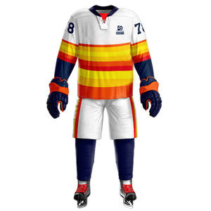Fabriqué au Pakistan, faible MOQ, uniformes de hockey sur glace pour hommes, imprimés, taille personnalisée, 100% polyester, durable, séchage rapide, vêtements de sport - Product Image 2