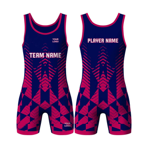 Trajes de Lucha Libre para Adultos, Uniformes de Equipo con Logotipo Personalizado, Sublimación, Transpirables, Conjuntos de Manga Corta a Precio Económico - Product Image 4