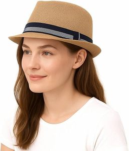Chapeaux et casquettes en feutre Panama, style cowboy, à large bord, plats, formels, souples, ajustables, Fedora Jazz, pour la mode en gros - Product Image 4